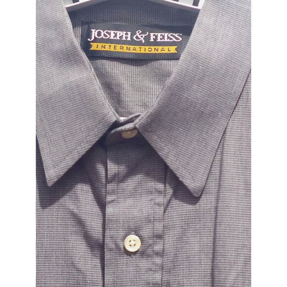 Joseph & Feiss International Men's Dress Shirt Size M Gray - Picture 3 of 15